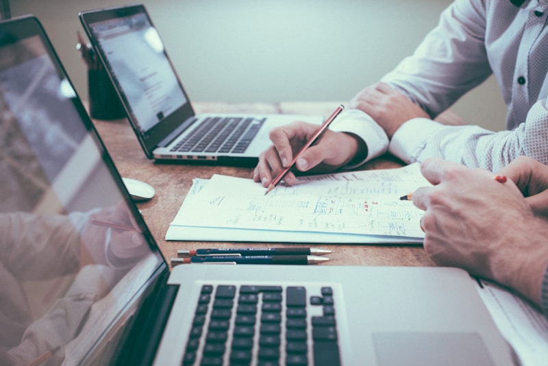 Financial documents and calculator