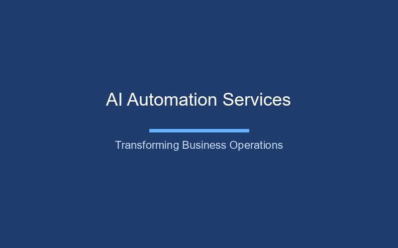 AI Automation Services: The Complete Guide to Transforming Your Business in 2026
