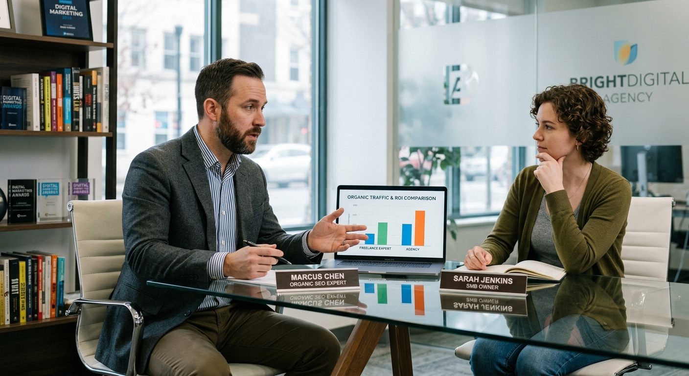 Organic SEO Expert vs Agency: Which Delivers Better ROI for SMBs?
