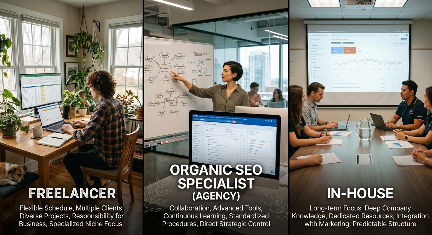 Organic SEO Specialist vs Freelancer vs In-House: Which Model Fits Your Budget?