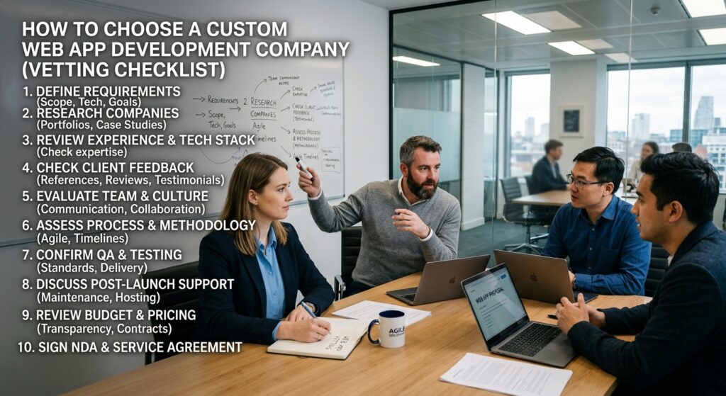 How to Choose a Custom Web App Development Company (Vetting Checklist)